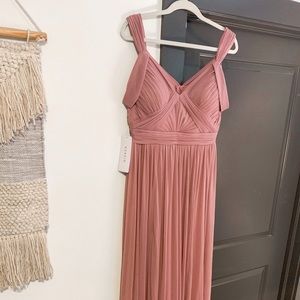 Azazie Vintage Mauve Bridesmaid Dress NWT